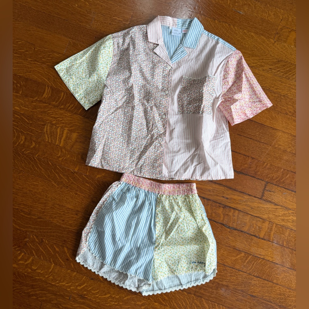 Zara Pink and Blue summer set